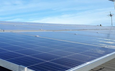 Rooftop solar installation at GrainCorp Liquid Terminals