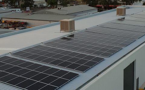 100kW solar installation for Body Repair Shop